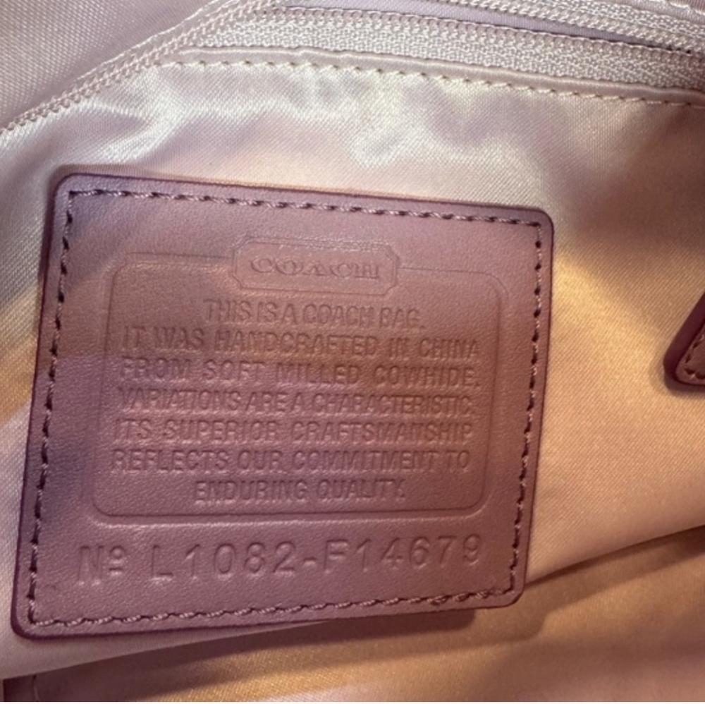 Coach Purple Crossbody- EUC - Picture 7 of 11